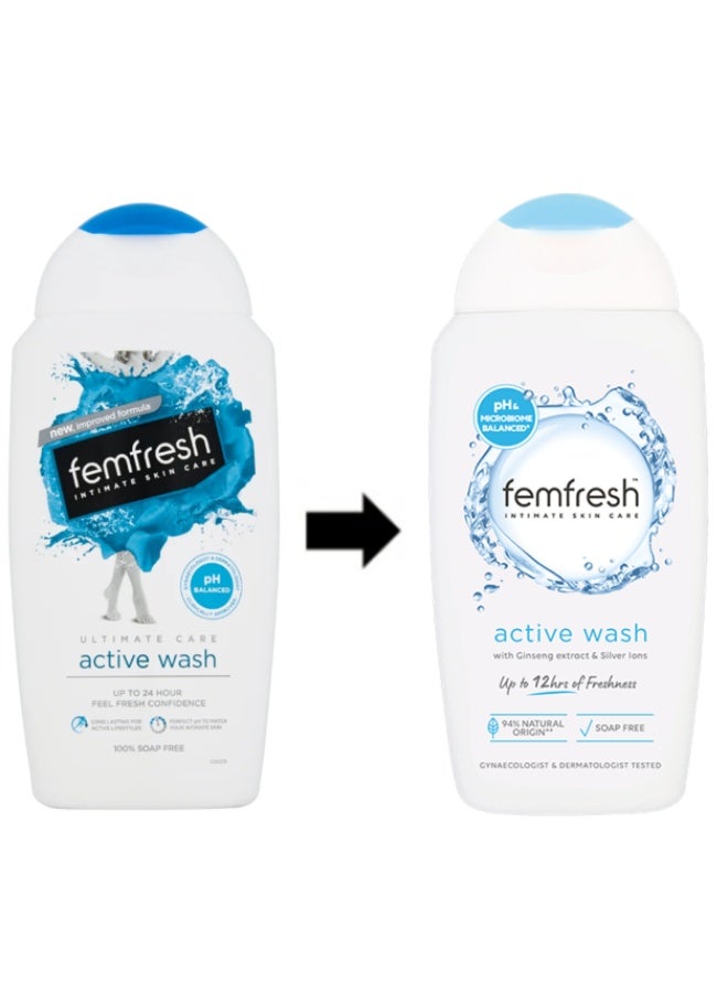 femfresh Active refreshing intimate wash 250 ml - Image 1